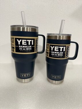 Yeti Rambler Navy Stainless Travel Mug